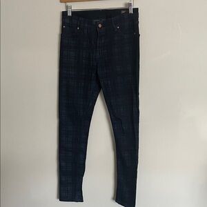 ASOS Men's Dark Plaid Super Skinny Jeans